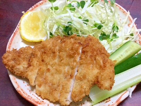 チキンカツ☆コンソメ味【今日の献立】